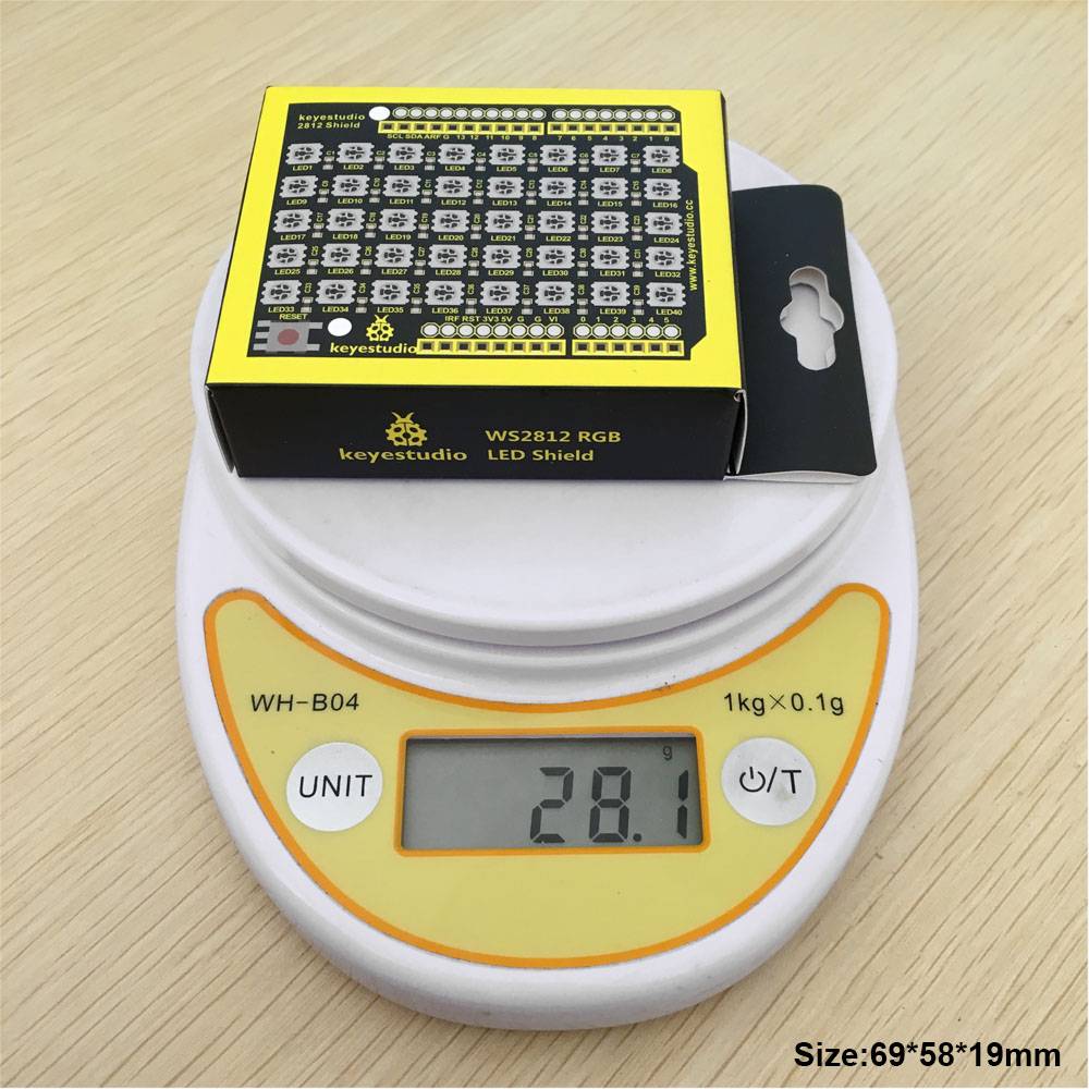 Keyestudio 8x5 RGB LED Matrix Shield WS2812 for Arduino-7