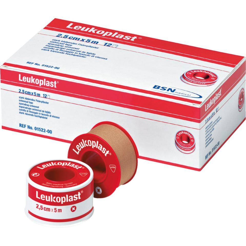 Leukoplast® Fixierpflaster, beige, 2,5cmx5m, 12 Rollen/VE-0