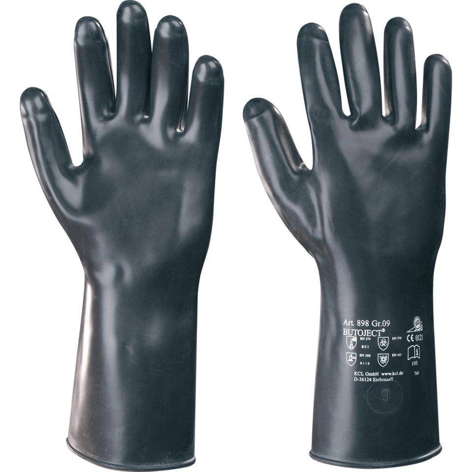 KCL Chemikalien-Schutzhandschuh Butoject® 898, Kat. III, Butyl, 350mm, Größe 11-0