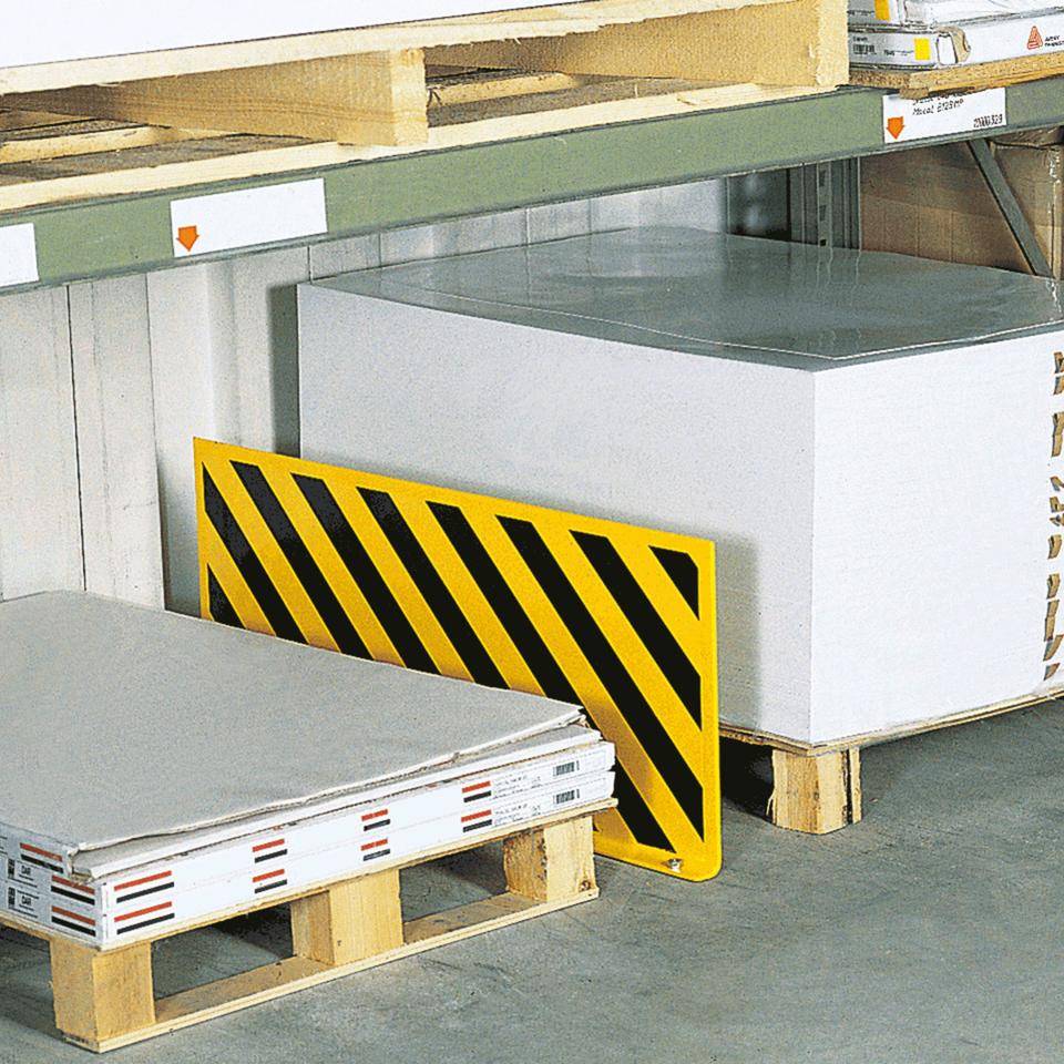 K.57 Flächenschutzprofil,z.Aufdübeln,gelb pulverbeschichtet,Stahl,1000x400x6mm-3