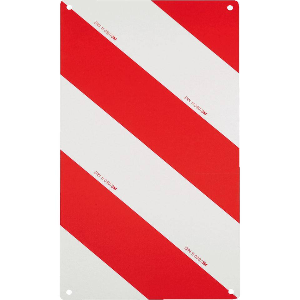 Warntafel Typ B2, für Land- und Forstwirtschaft, rot/weiß schraffiert, Aluminium, retroreflektierend RA1, 282x564mm-0