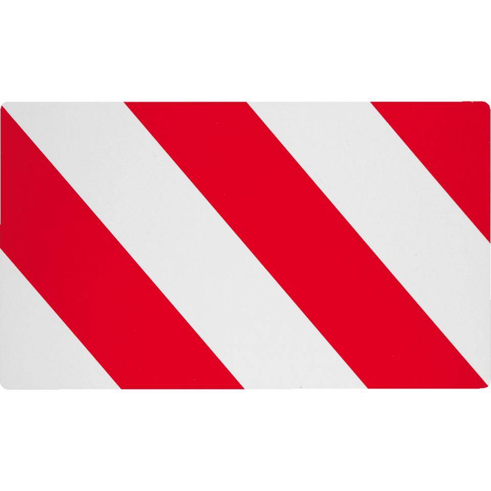 Warntafel, Typ C1, rot/weiß schraffiert, Folie, retroreflektierend RA1, 423x282mm-0
