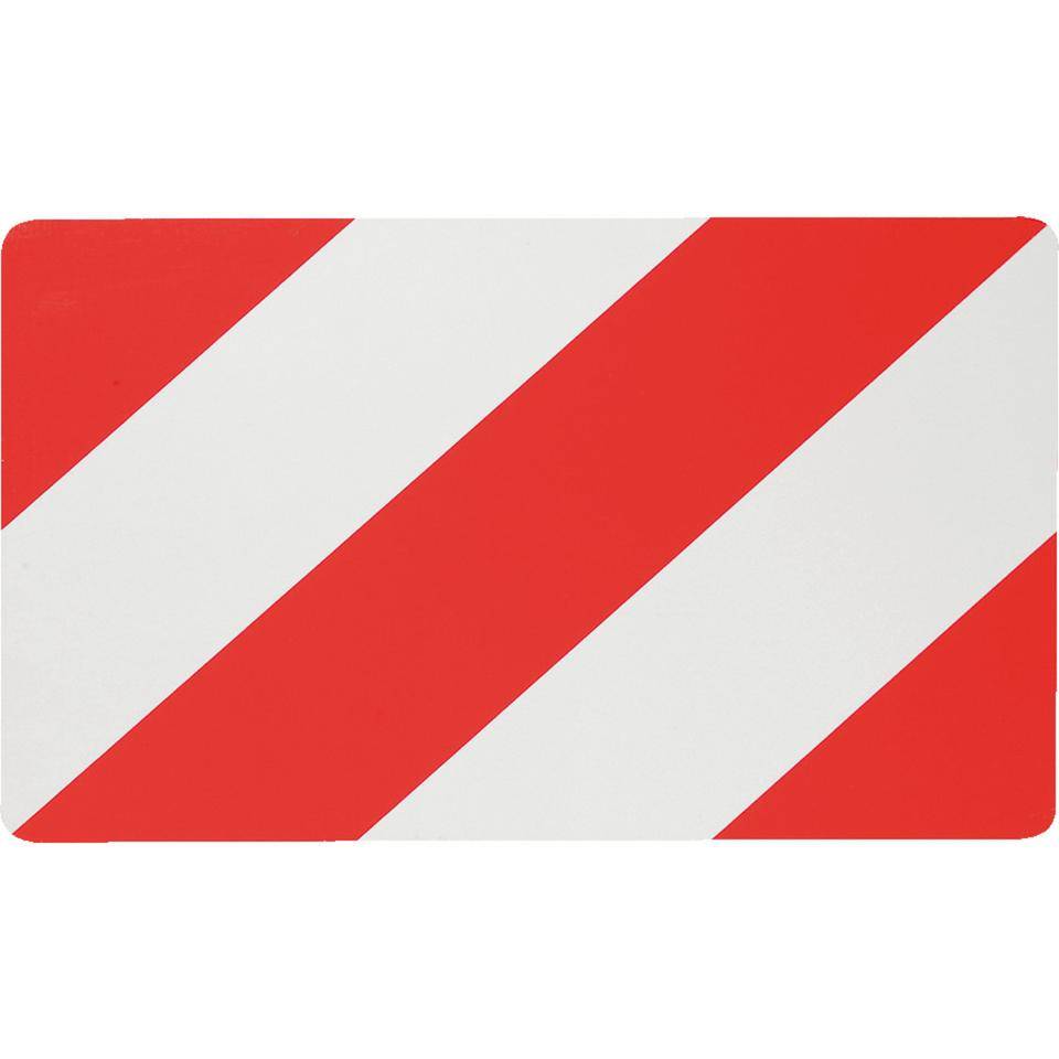 Warntafel Typ C2, für Land- und Forstwirtschaft, rot/weiß schraffiert, Stahlblech, retroreflektierend RA1, 282x423mm-0