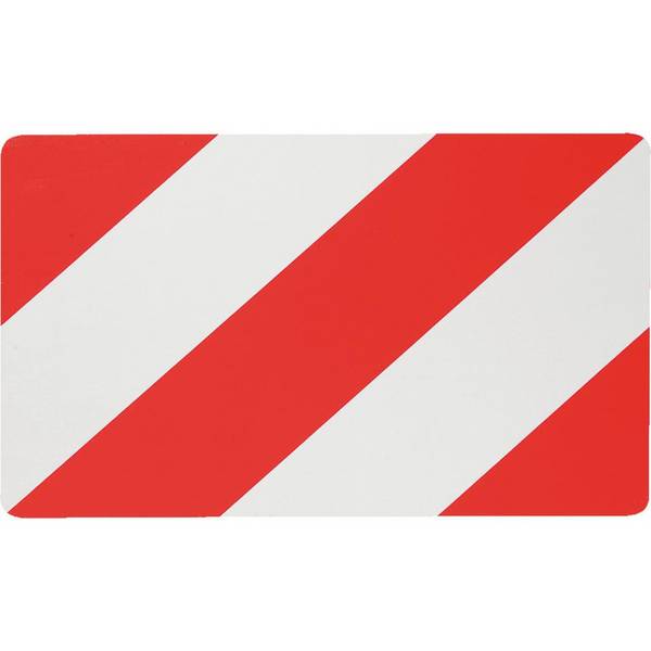 Warntafel Typ C2, für Land- und Forstwirtschaft, rot/weiß schraffiert, Stahlblech, retroreflektierend RA1, 282x423mm