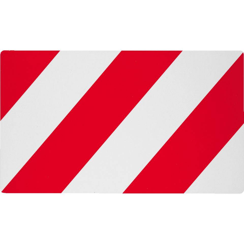 Warntafel, Typ C2, rot/weiß schraffiert, Folie, retroreflektierend RA1, 423x282mm-0