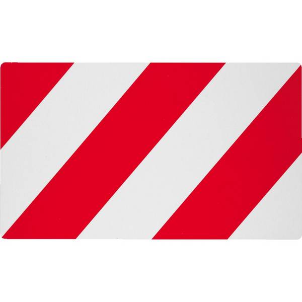 Warntafel, Typ C2, rot/weiß schraffiert, Folie, retroreflektierend RA1, 423x282mm