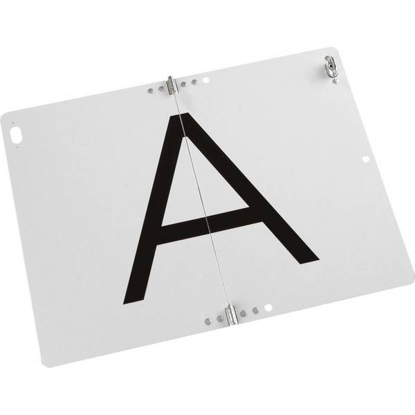 Warntafel f.Abfalltransporte gemäß krW-/AbfG §55(1) klappbar, 2 Verschl., 400x300mm