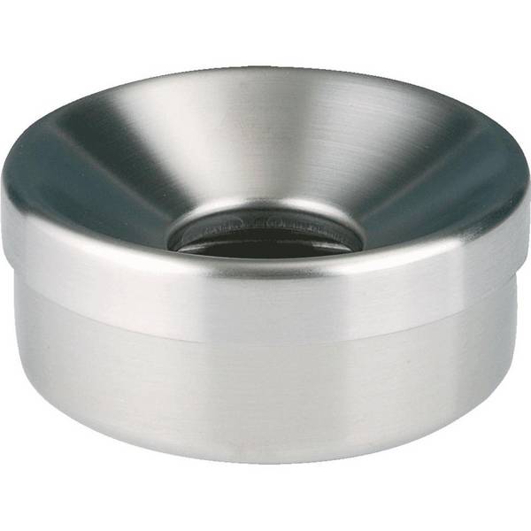 Sicherheits-Tischascher, Deckel abnehmbar, silber, Edelstahl, Ø 90mm, H 70mm, 0,2 l