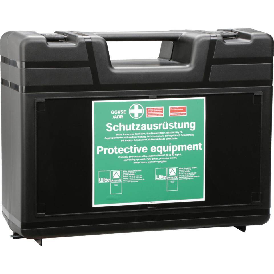 Gefahrgutkoffer Typ C, mit Schutzausrüstung, GGVSEB/ADR, Innenmaß: 420x305x155mm-1
