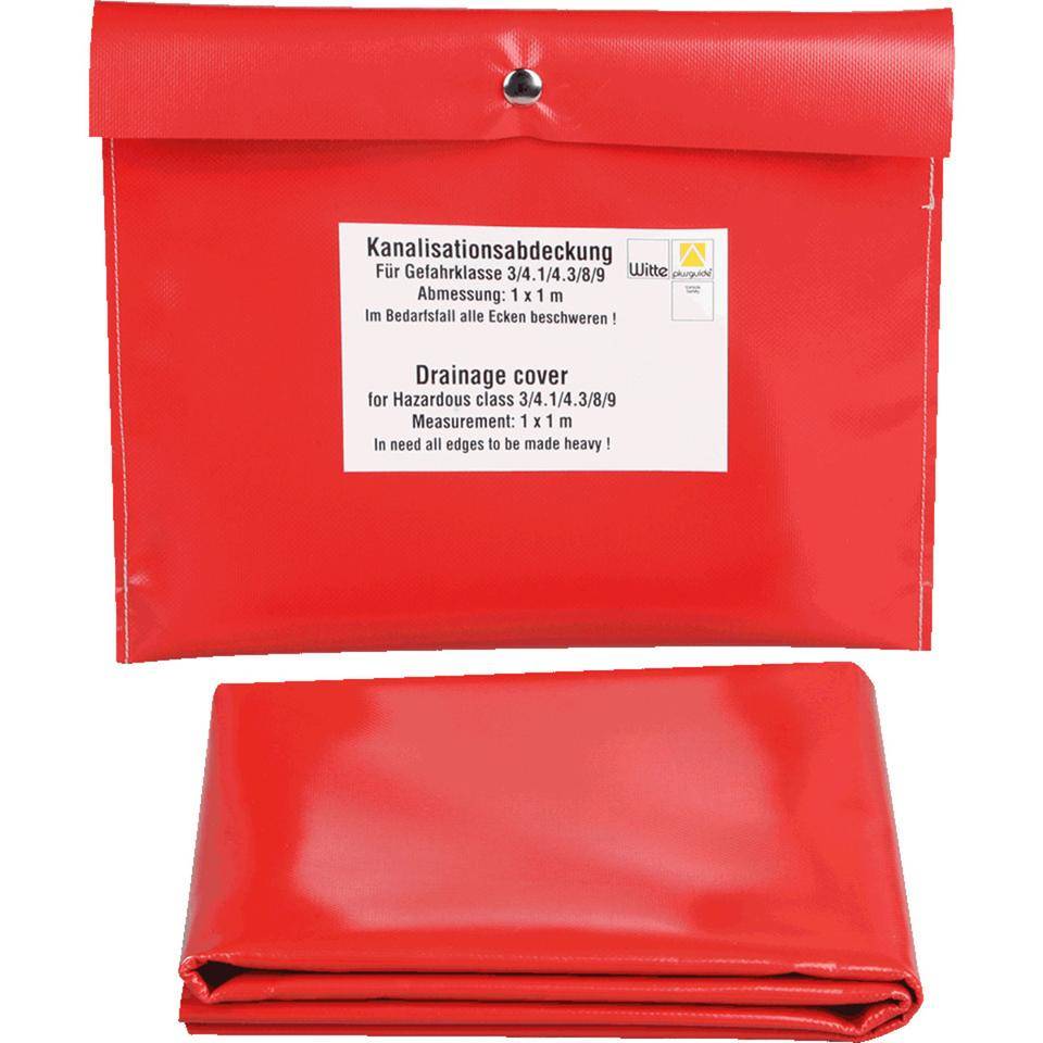 Kanalisationsabdeckung gemäß GGVS, in Kunststofftasche, Kunststoff, 1000x1000mm-0