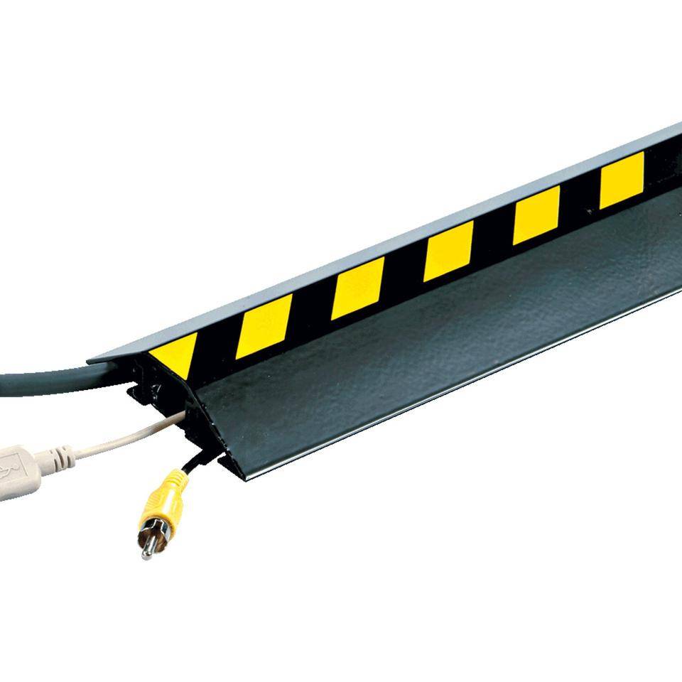 Kabelbrücken-Set 2, Kabelbrücke 40 cm, schwarz/gelb, Aluminiumprofil, 80x20mm-0