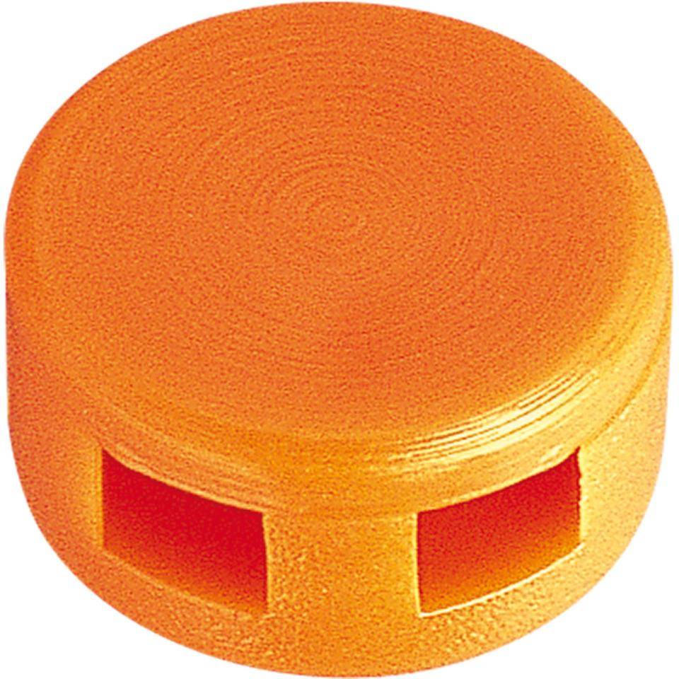 Kunststoffplomben, für Stempeleinsätze ohne Gravur, orange/rot, Ø 10mm, 1000/VE-0