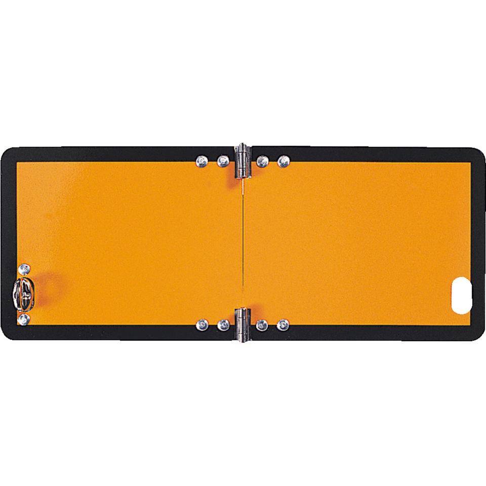 Gefahrguttafel, blanko, korrosionsbeständig, klappbar, orange, Aluminium, 300x120mm, GGVS, ADR-0