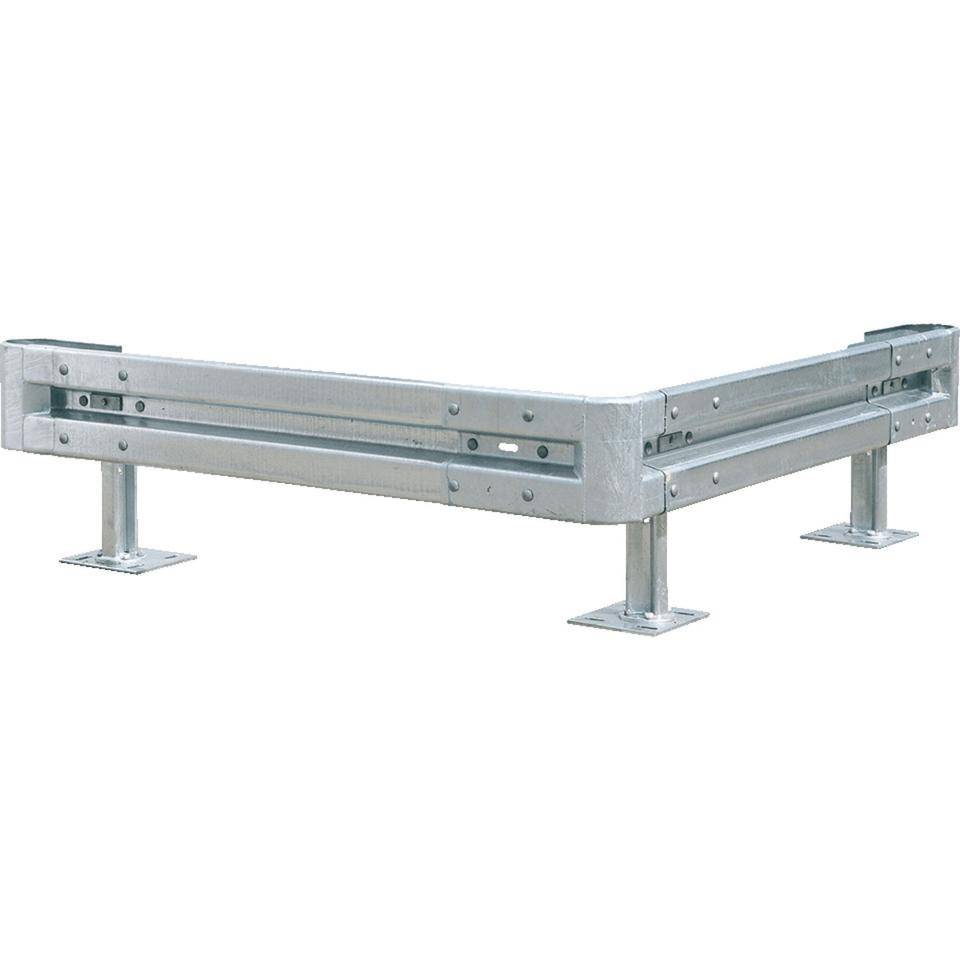 Stahlschutzplanken Typ B Außenwinkel-Set, zum Aufdübeln, Baulänge 1,33m-0