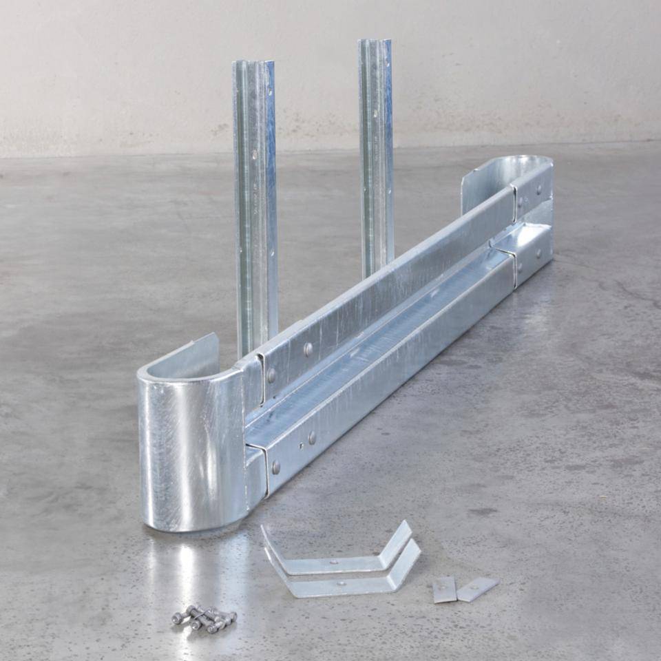 Starter-Set Stahlschutzplanken Typ B, zum Einrammen, Baulänge 2m-1