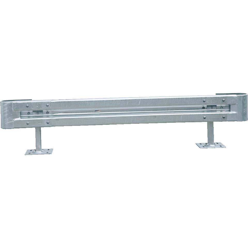 Starter-Set Stahlschutzplanken Typ B, zum Aufdübeln, Baulänge 2m-0