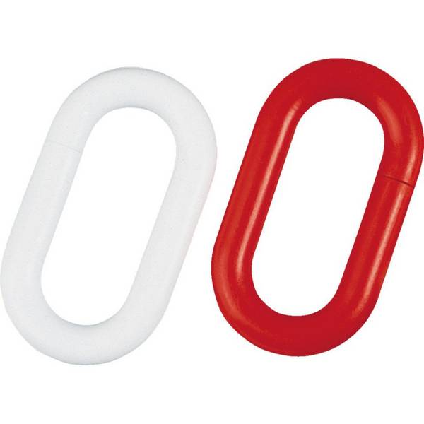 K.57 Verbindungsglieder, rot/weiß, Kunststoff, Ø 10mm, 20/VE