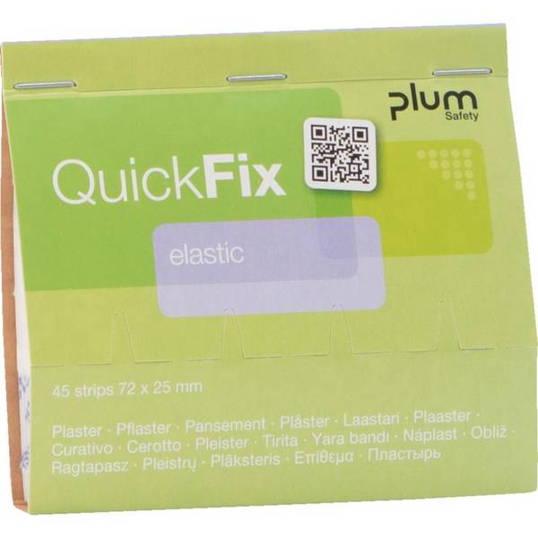 Nachfüllpack QuickFix elastic Pflaster, PE/Textilgewebe, 72x25mm, 270/VE