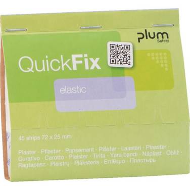 Nachfüllpack QuickFix elastic Pflaster, PE/Textilgewebe, 72x25mm, 270/VE