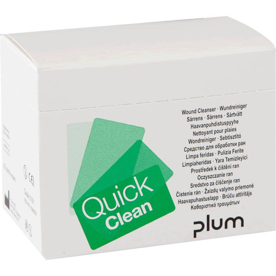 Wundreinigungstücher QuickClean, einzeln eingesiegelt, Haltbarkeit 5 Jahre, 20/Box-0