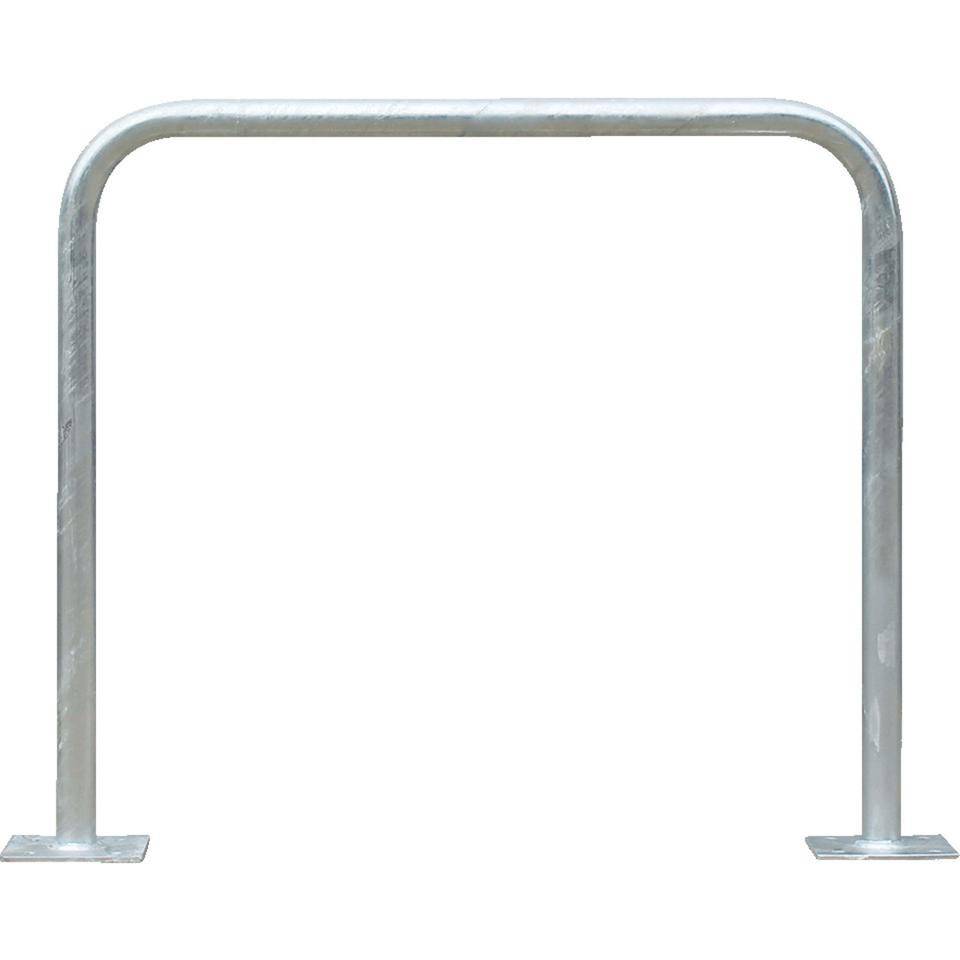 K.57 Fahrrad-Anlehnbügel Proof, zum Aufdübeln, feuerverzinkt, Stahl, 900x800mm-0
