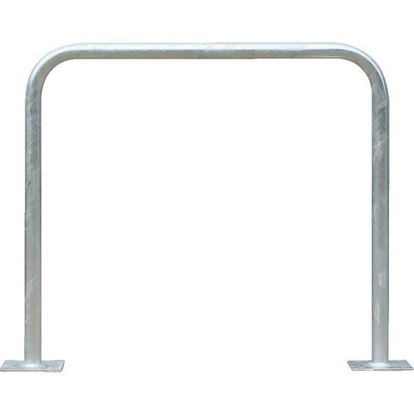 K.57 Fahrrad-Anlehnbügel Proof, zum Aufdübeln, feuerverzinkt, Stahl, 900x800mm