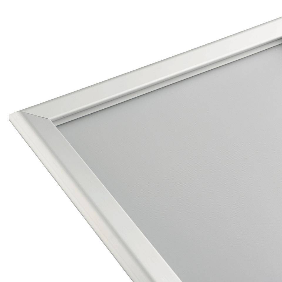 K.57 Wechselrahmen, mit spitzen Ecken, silber, Aluminium, Profilbreite 20mm, DIN A3-1