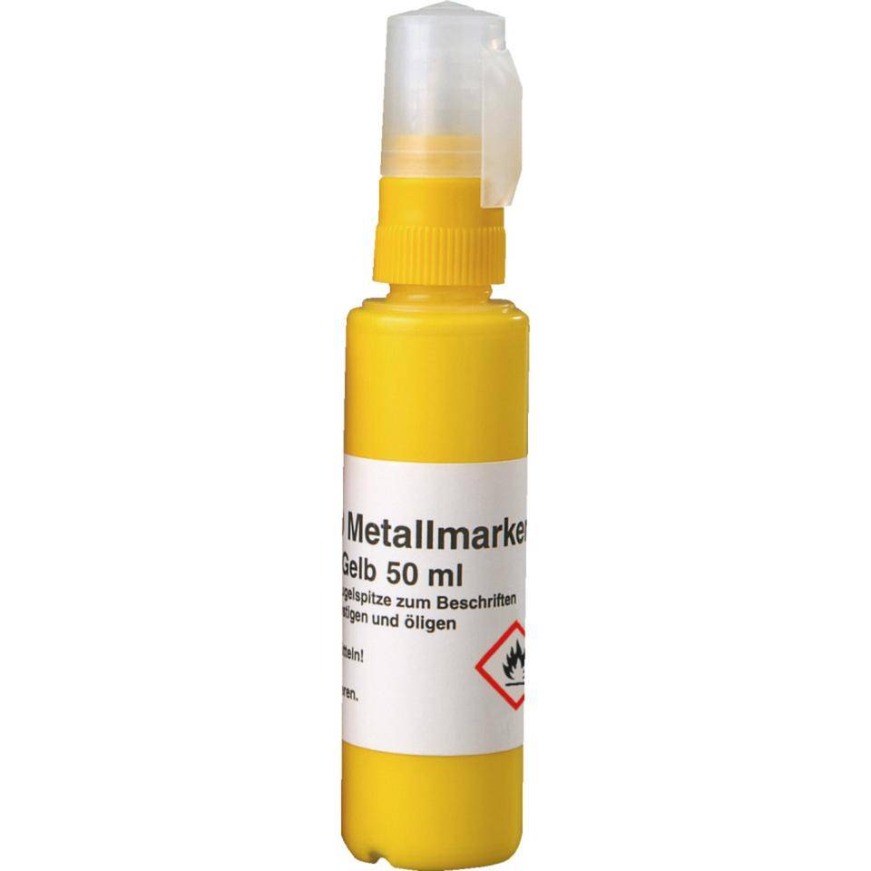 Metallmarker M 140, Stift, gefüllt mit Speedry DO Farbe, gelb, 50ml-0