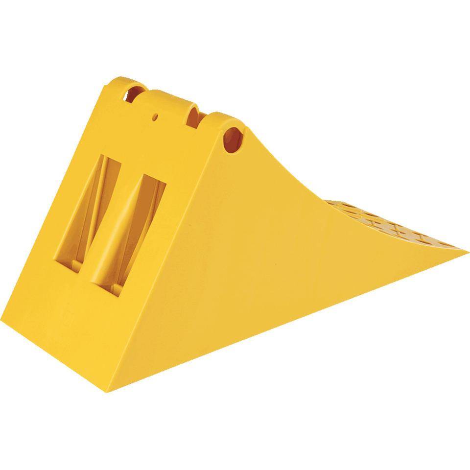 Unterlegkeil und Halter,DIN 76051(Keil),signalgelb,Kunststoff,NG46,65KN,1,8kg-2