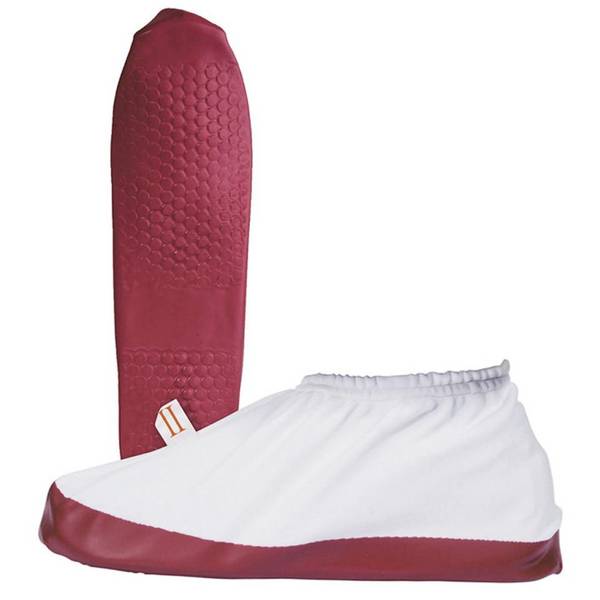 KCL Überziehschuh 971+, Kat.I, weiß/rot, Baumwolle/PVC, Größe 1 (39-42)
