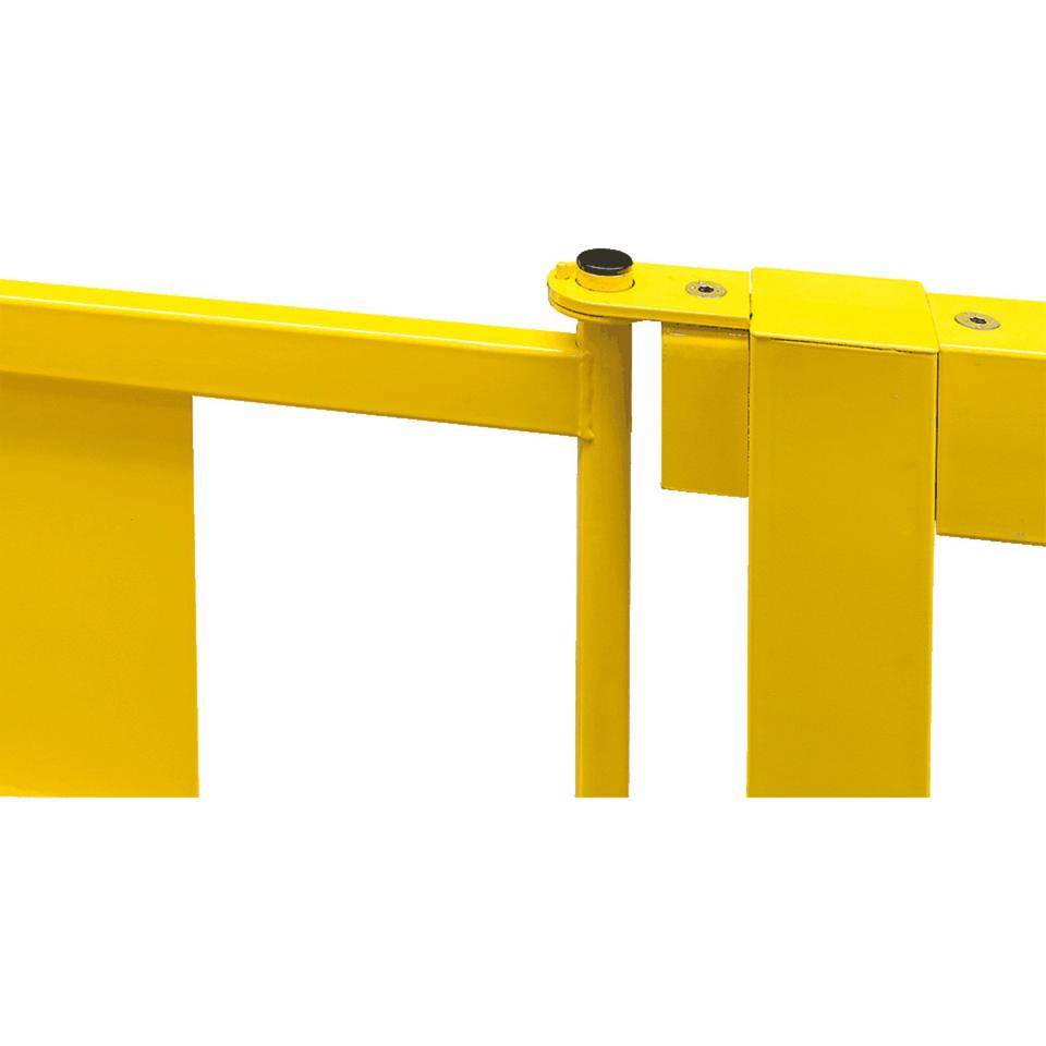 Rammschutz-Geländertür, ge, Stahl, kunststoffbesch., 835x475mm, m.Beschlag 905x520mm-0