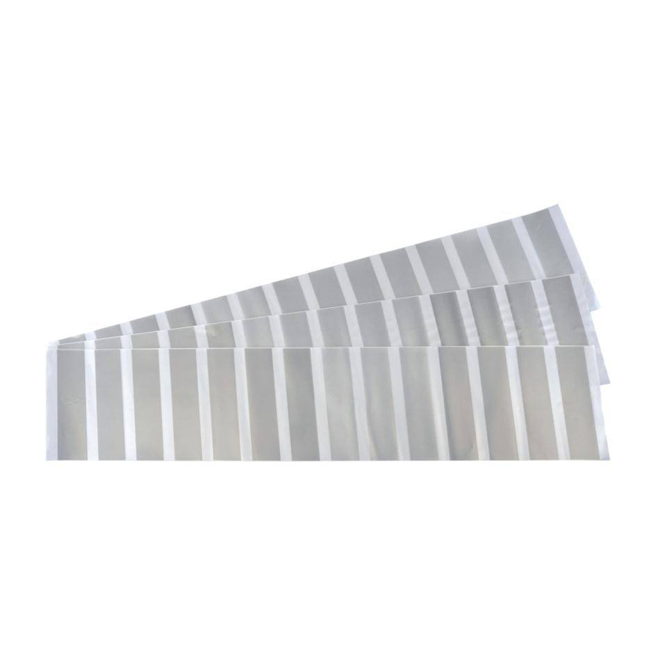 Dekorfolie Streifen, f.Glastüren, silber, Folie mit Milchglaseffekt, 1000x200mm, 3/VE-2