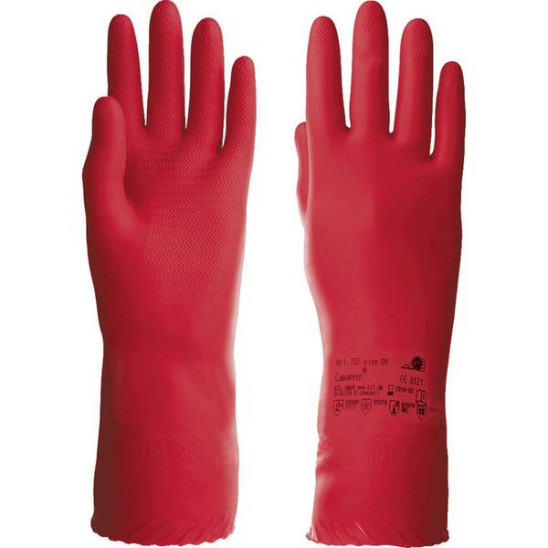 KCL Handschuh Camapren® 722, Kat.III, mit Stulpe, rot, Chloropren, Größe 8