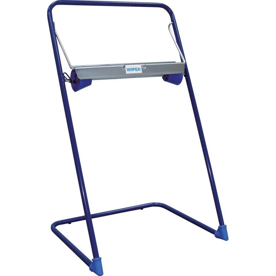 Bodenständer 89485 Farbe blau passend für Großrollen bis 40 cm Abmessung 500 x 405 x 840 mm Material Metall/ Rundes Rohr-0