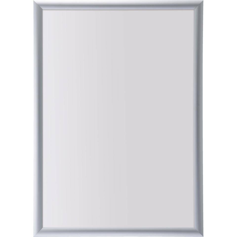 K.57 Klapprahmen Snap frame, B1, spitze Ecken, silber, Aluminium, Profil 25mm, DIN A2-0