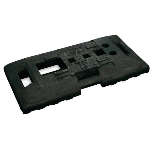 Sicherheitsfußplatte nach TL 56 K1, Recycling-Kunststoff, 895x440x115mm, 28,5kg