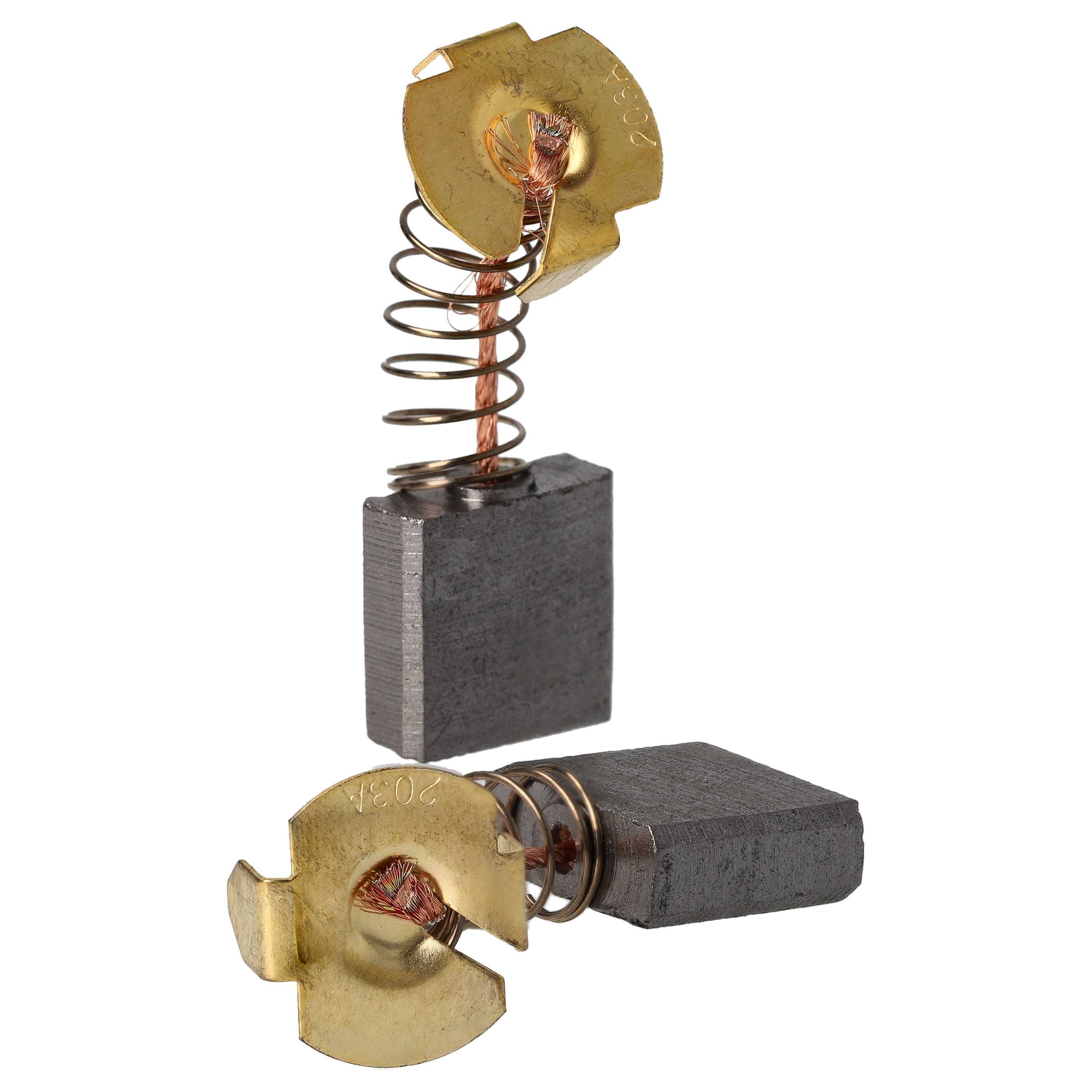 vhbw 2x Kohlebürste 7 x 18 x 16 mm kompatibel mit Makita GA 9020 R | GA7010C, GA7020, GA7020S, GA7030, GA7030S-0