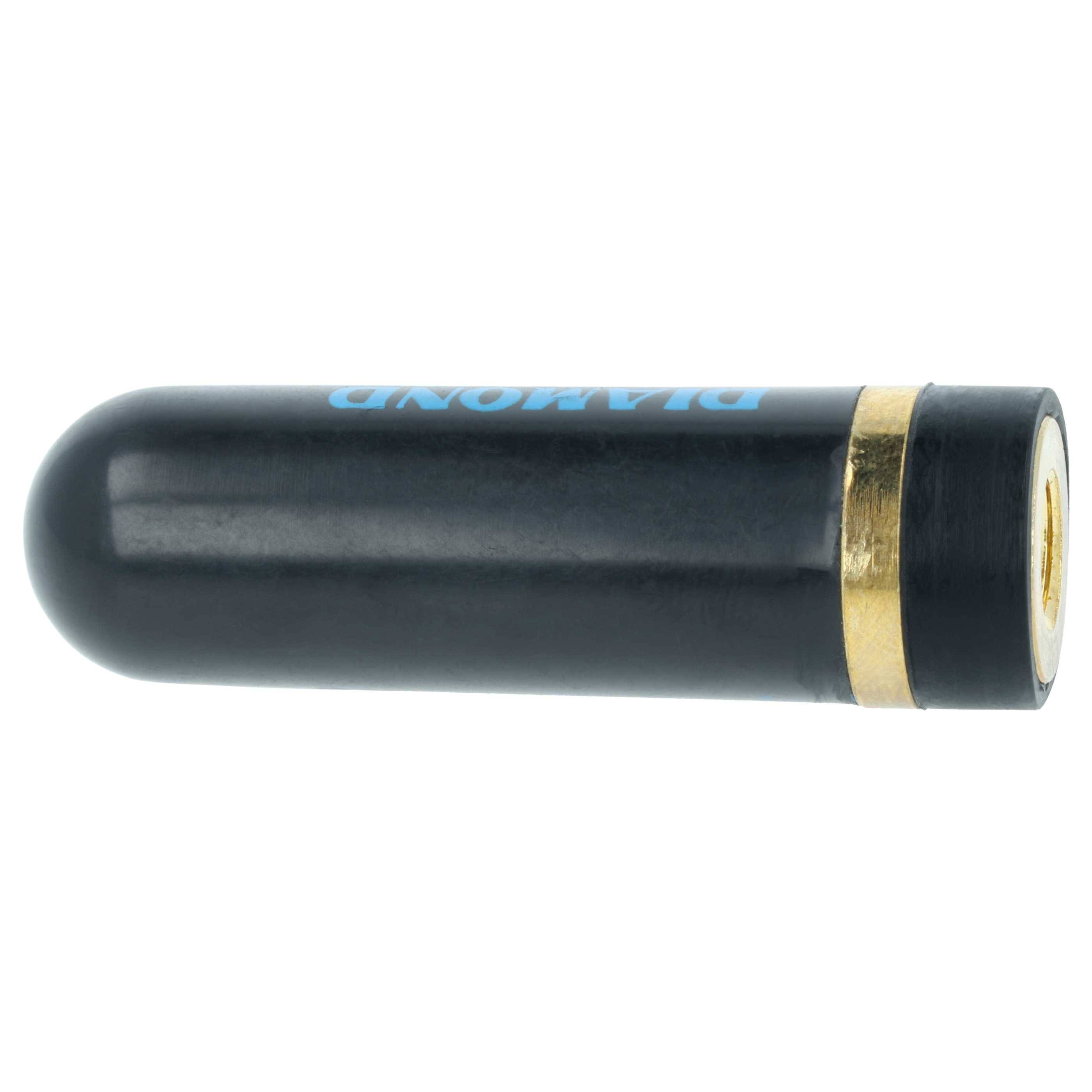 vhbw Antenne kompatibel mit Albrecht Funkgerät | 4,9 cm, SMA Stecker Schwarz-2