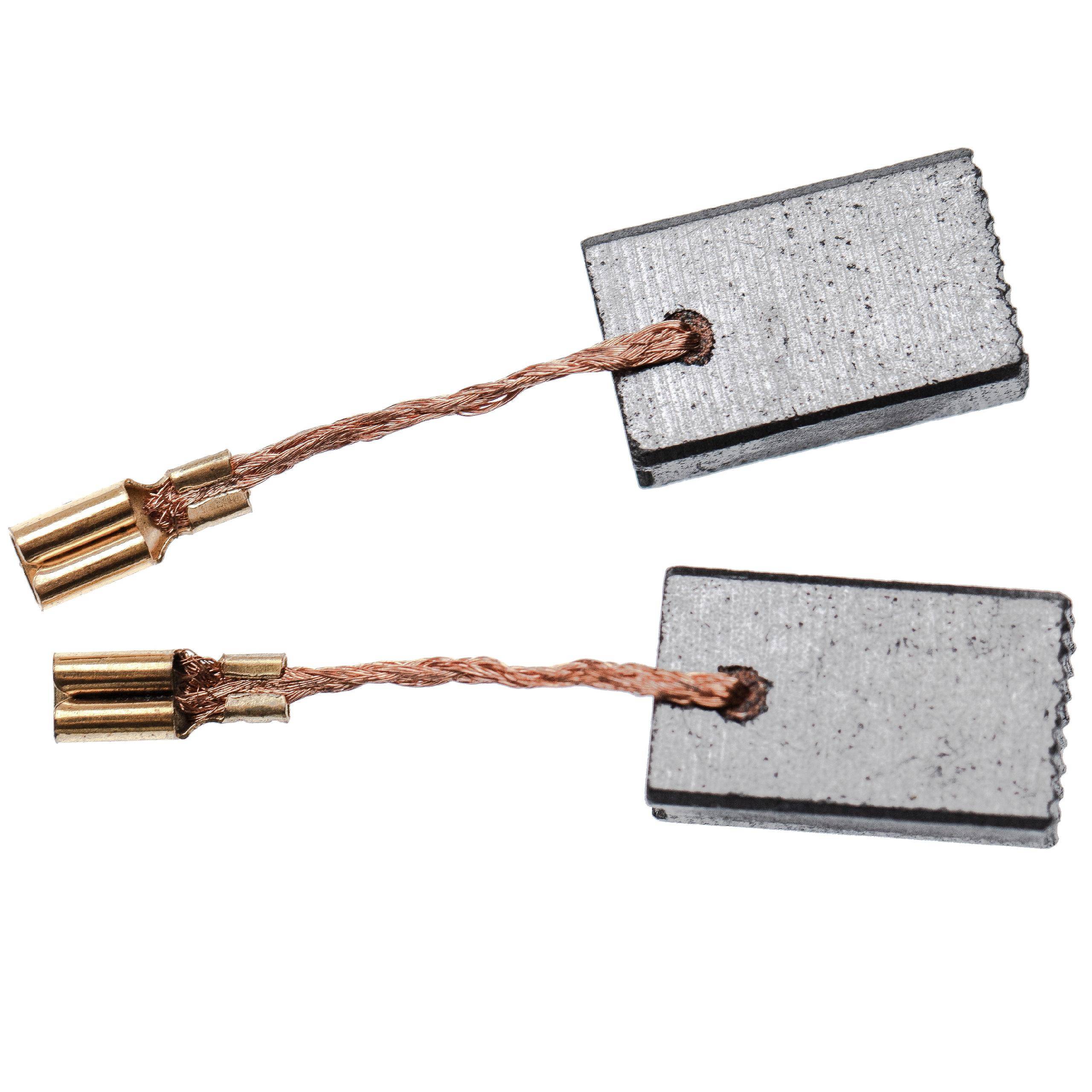 vhbw 2x Kohlebürste kompatibel mit Hilti DEG 125-D | DEG 500-D, HG 500-D Elektrowerkzeug - 5 x 10 x 16mm-1