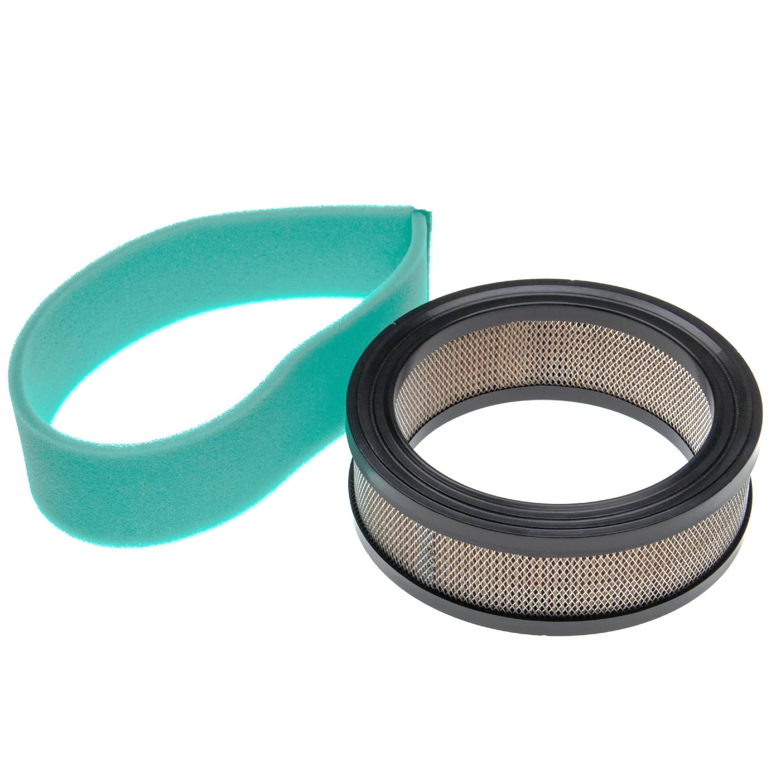 vhbw 1x Vorfilter, 1x Luftfilter Ersatz für Kohler D66337 | C28883, Case, 25 883 03-S, 25 883 03-S1 für Rasentraktor-1