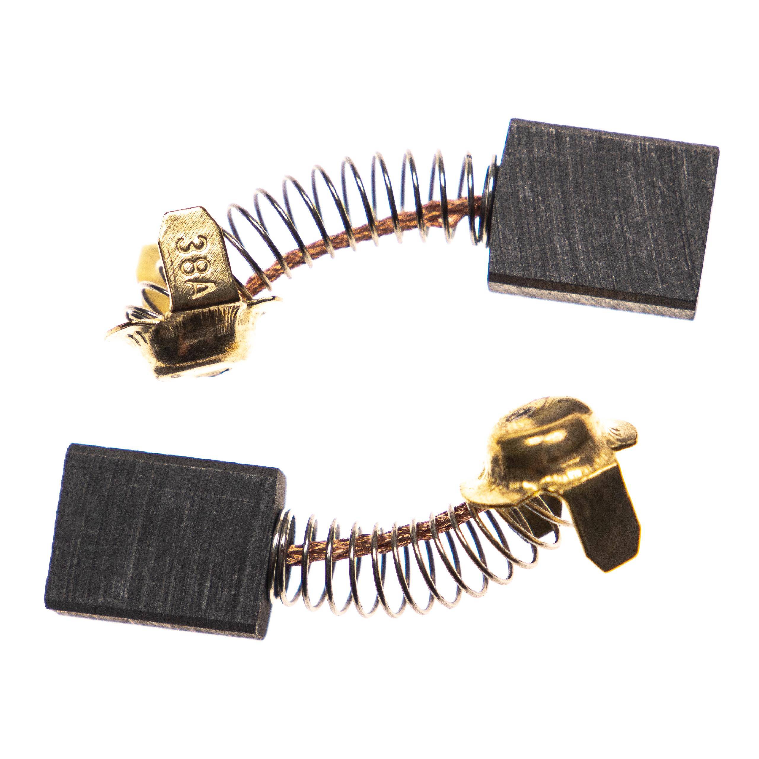 vhbw 2x Kohlebürste 16,5 x 13 x 7 mm kompatibel mit Hitachi C10FCH2 | C10FCE2 Elektrowerkzeug + Feder-0