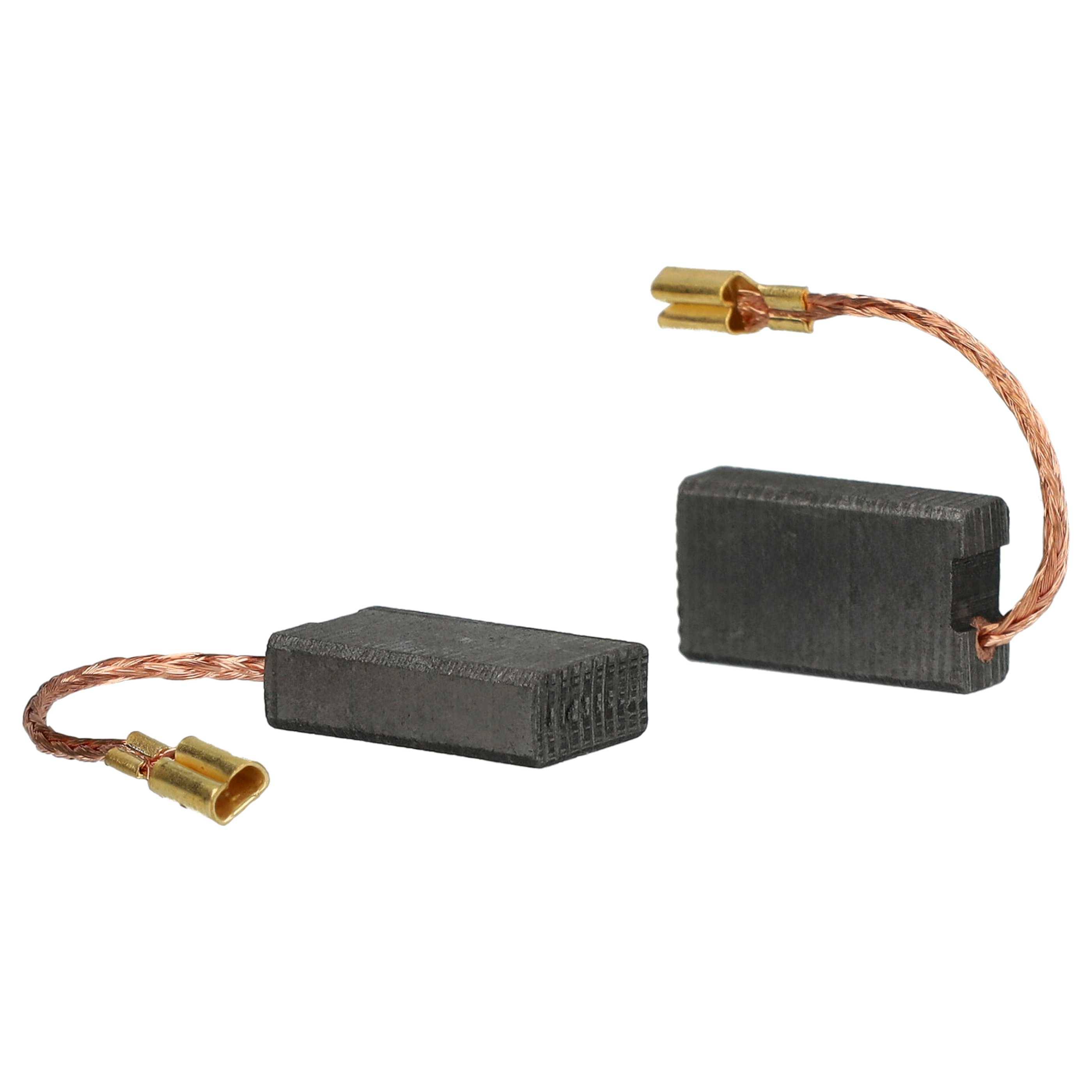 vhbw 2x Kohlebürste 17,5 x 10 x 5 mm kompatibel mit AEG WSSCE 1300-150 Elektrowerkzeug-1