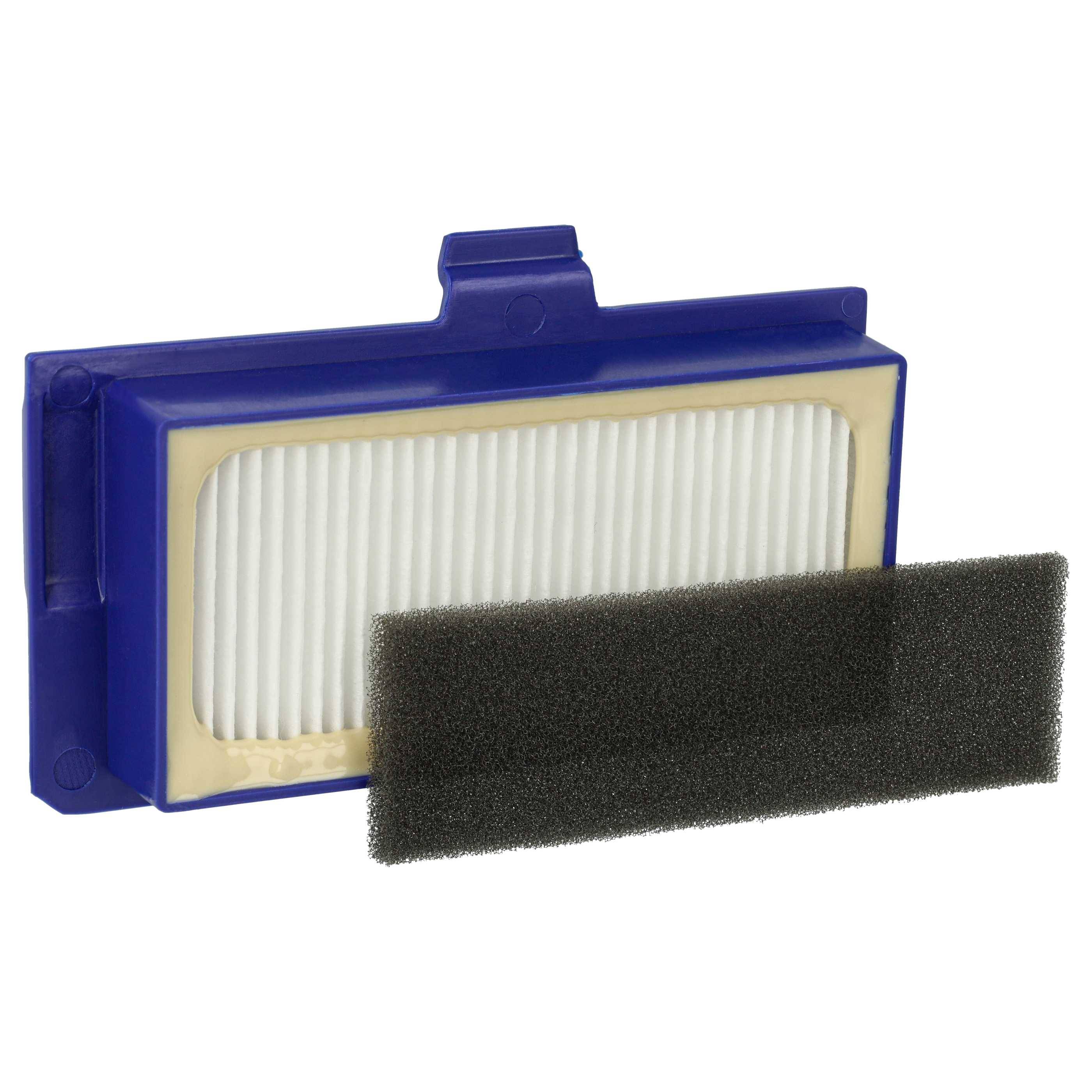 vhbw Filter-Set Ersatz für Rowenta ZR710101 für Saugroboter - 2x Ersatz-Filter (HEPA-Filter, Schaumstoff-Filter)-0