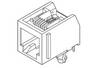 Molex RJ45-Steckverbinder, Cat.3 Buchse, 1-Port, 8P8C-polig, Rechtwinklig, Leiterplatten-Montage, Modular Jack,