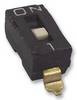 Omron THT DIP-Schalter Gleiter 1-stellig, 1-poliger Ein/Ausschalter, Kontakte vergoldet 25 mA @ 24 V dc, bis +70°C