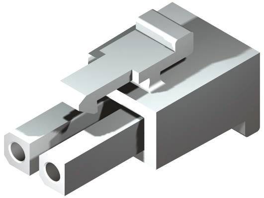 Molex Steckverbindergehäuse Female 4.8mm, 4-polig / 1-reihig Gerade, Kabelmontage für Freiverdrahtete Buchse
