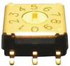 Omron DIP-Schalter Drehschalter 16-stellig, Kontakte vergoldet 25 mA @ 24 V dc, bis +80°C