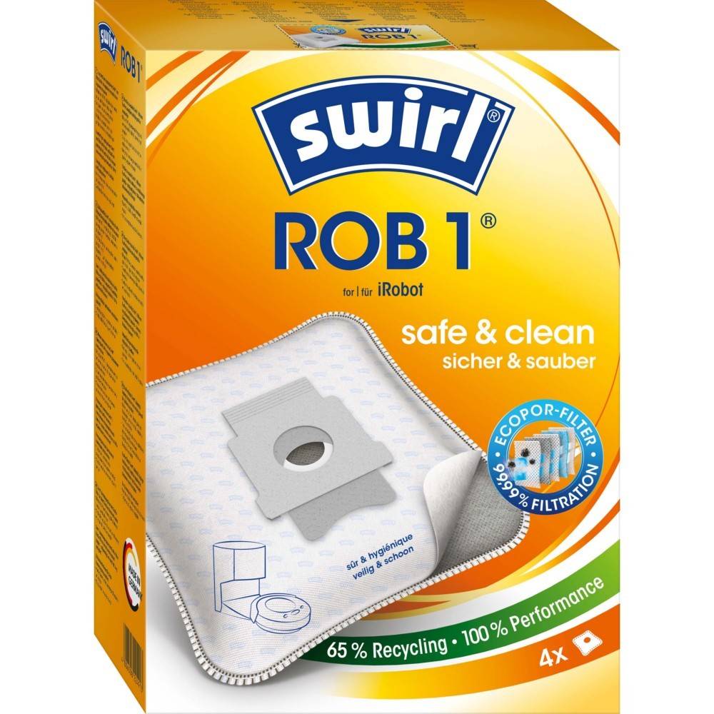 3 Pck. Swirl Staubbeutel ROB 1 EcoPor VE4-0