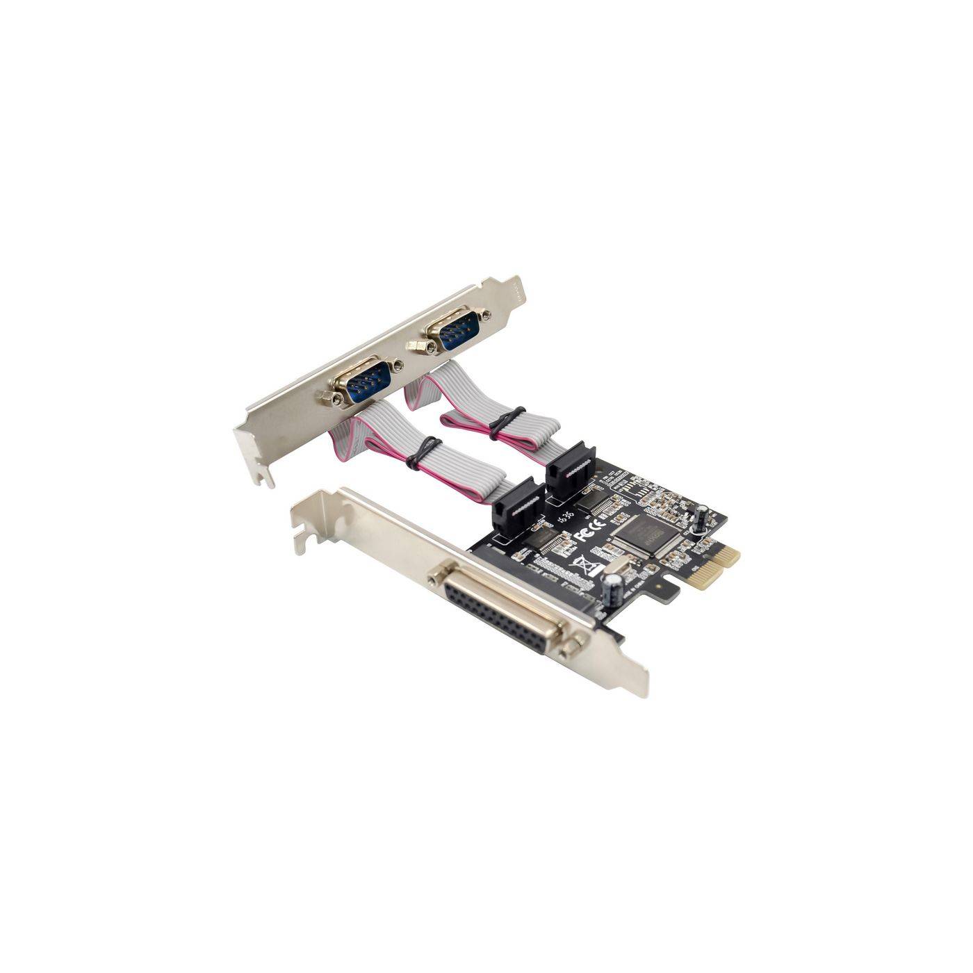 MicroConnect 1 port Parallel, 2 port Serial PCIe card, Chip : MSC9901 1 x Parallel por + 2 x serial port