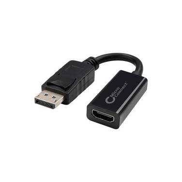 MicroConnect Adapter Displayport - HDMI M-F Support 1920*1080P, Passive Black, 5cm cable.